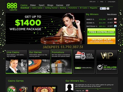 888 Casino Screenshot